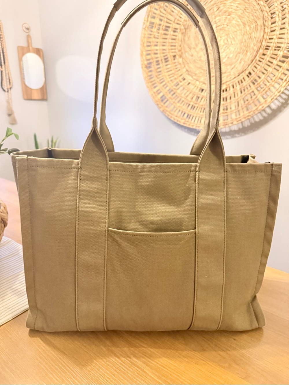 Quince Everyday Canvas Tote in Olive